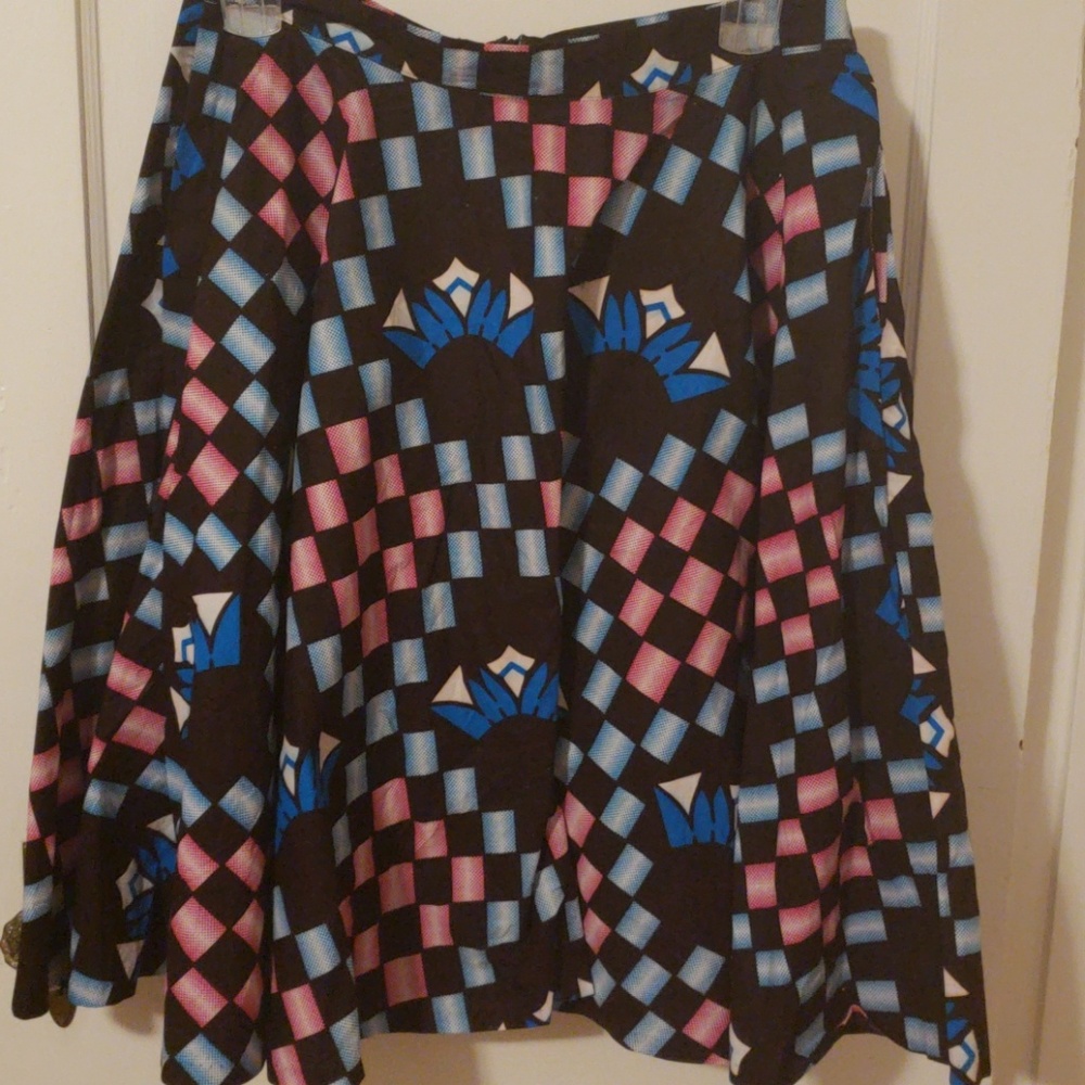 D'iyanu African Print Circle Skirt - Size Large